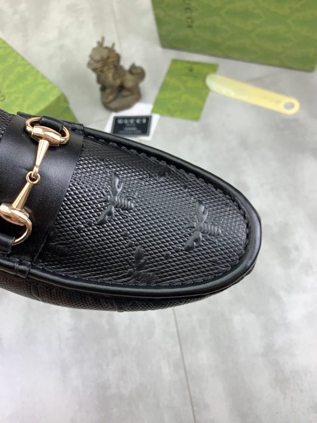 Men's men's shoes💰P360💰[New style]🆘[GUCCI] New classic beanie shoes; Hong Kong original top quality, exquisite craftsmanship, top quality💪🏼High-end boutique men's beanie shoes, British fashion style 🎈The upper is made of Italian imported calfskin🔥, comfortable and breathable, fully imported soft pigskin lining, lazy slip-on Loaf style This fabric is made of 🇮🇹🎈, which is suitable for drivers to drive, and the original non-slip and wear-resistant rubber outsole 🎈Number of yards: 38-45 2⃣️colors🉑️choose